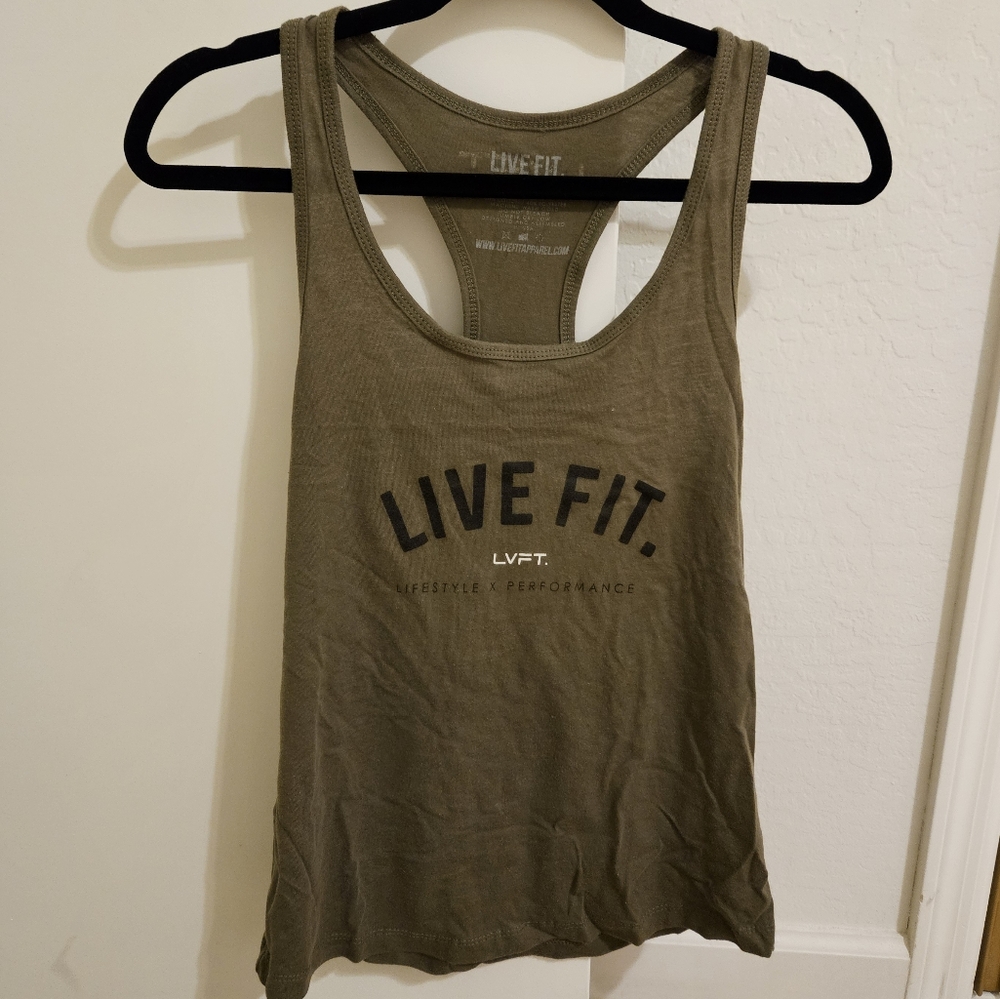LVFT Women's Tank (Olive Green, casual/workout tank)